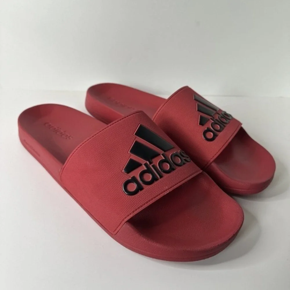 Men Adidas Originals Adilette Shower Slide Red/ Black. Mens‎ Size 13US EXCELLENT